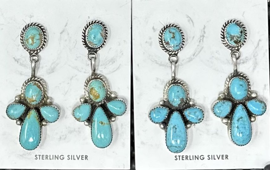 5 Stone Kingman Earrings