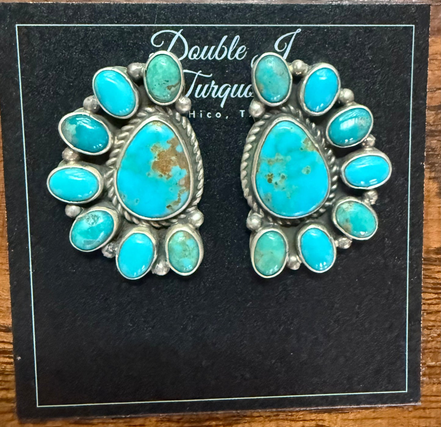 Kingman cluster earrings