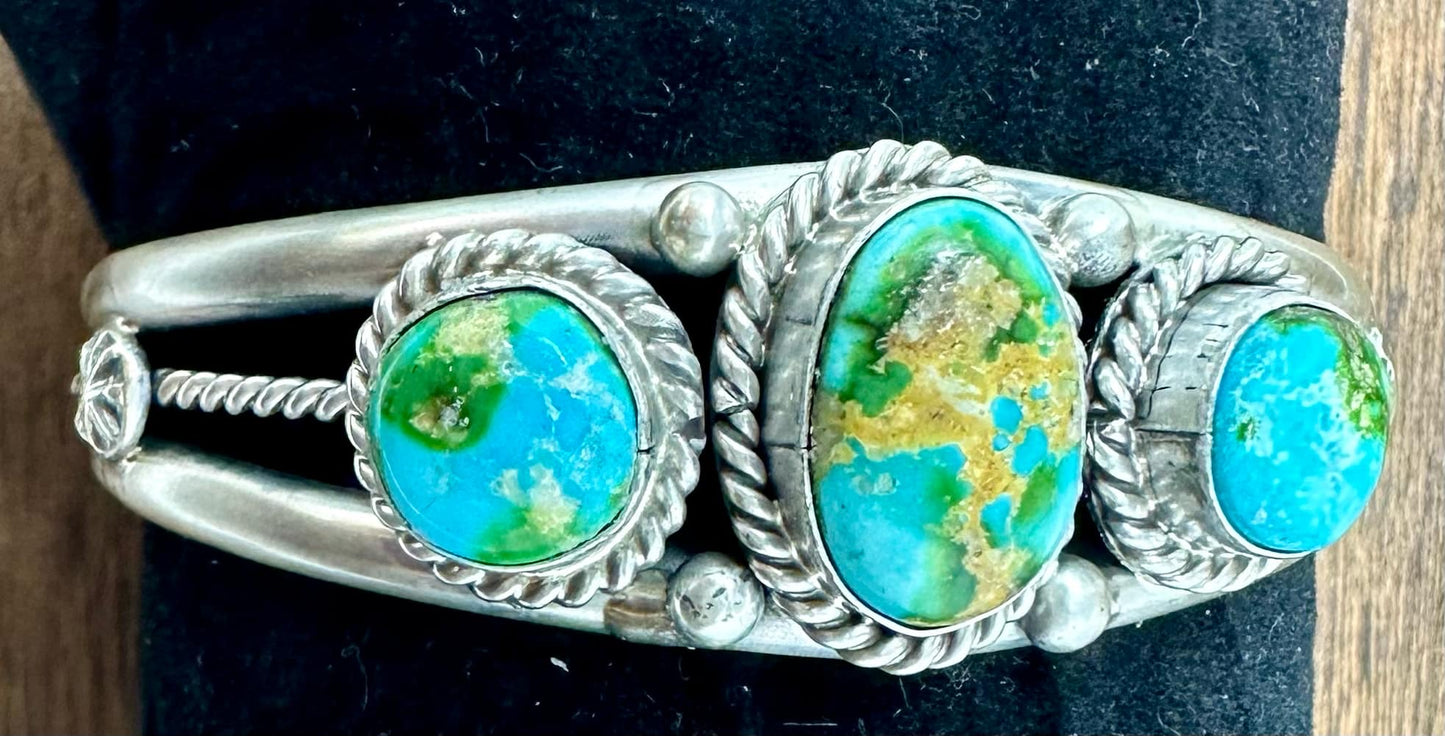 3 Stone Sonoran Gold Cuff