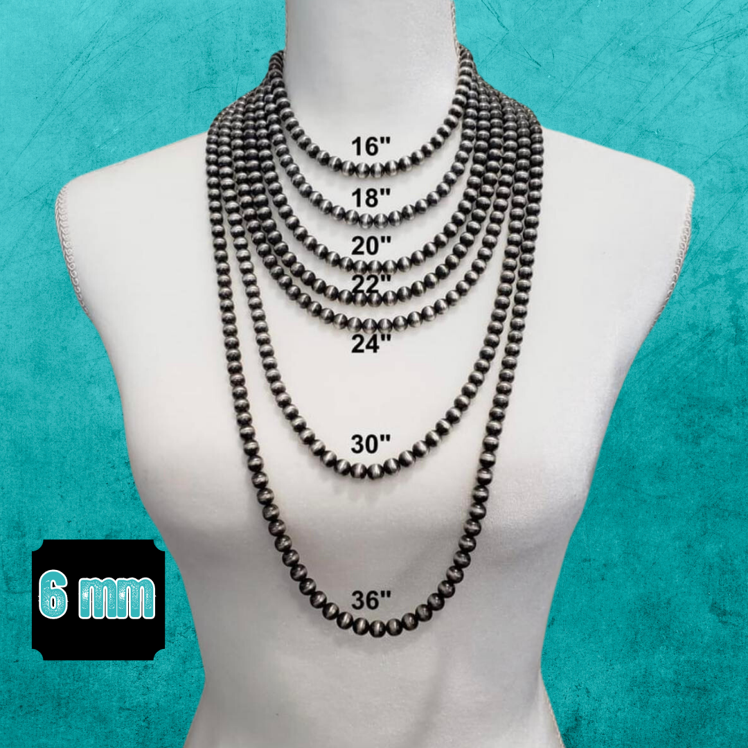 Navajo Pearl Necklace - 6mm – Double J Turquoise