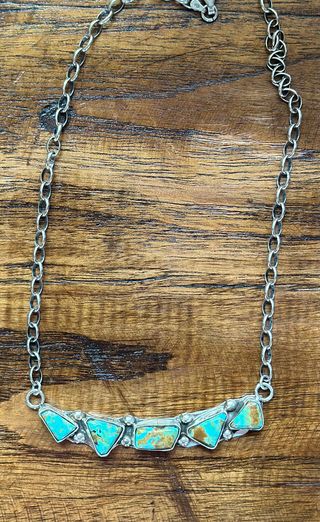 Kingman Bar Necklace 5 stone