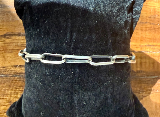 Paper clip chain bracelet.