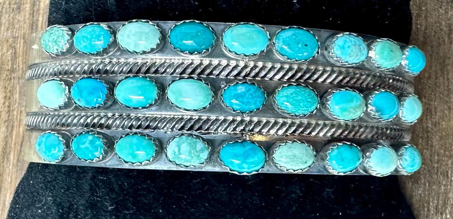 3 Row White Water Cuff
