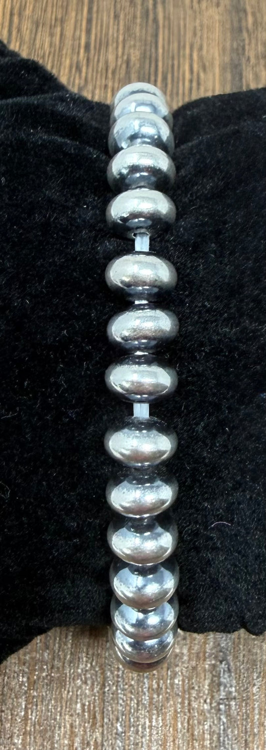 8mm Rondell stretchy bracelet