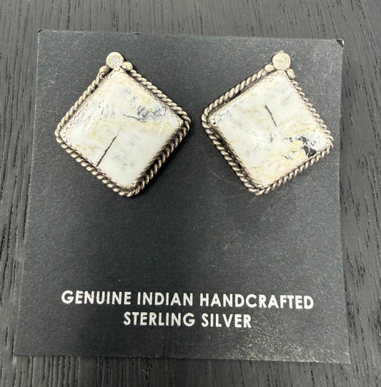 White Buffalo earrings