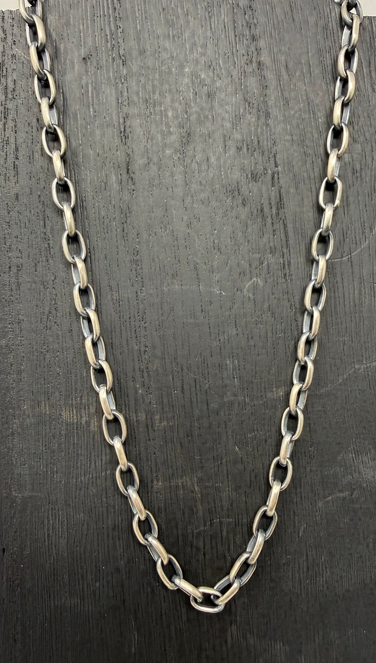 Handmade paper clip chain necklace