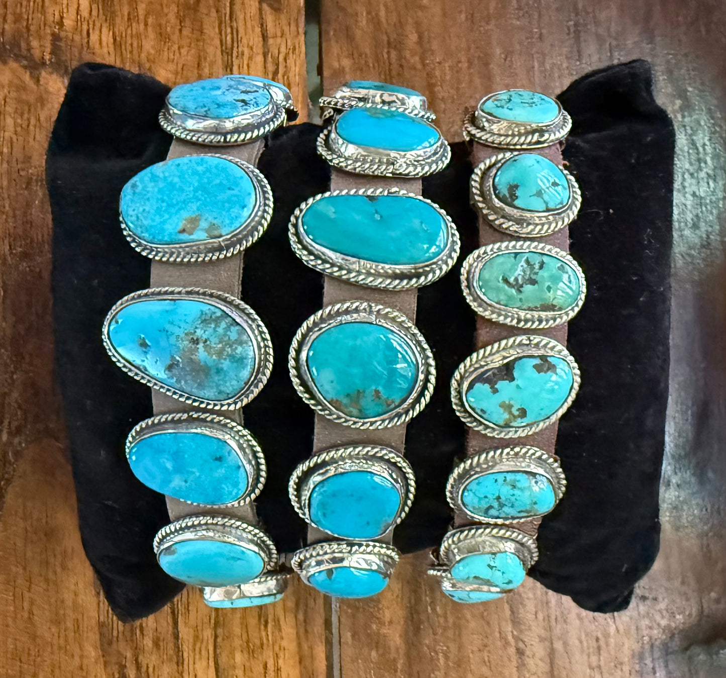 King and Stone bracelets on a leather band