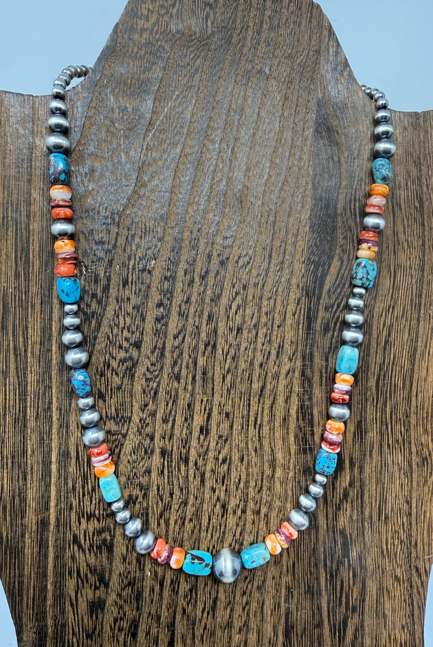 Mixed Stone & Navajo Pearl Necklace